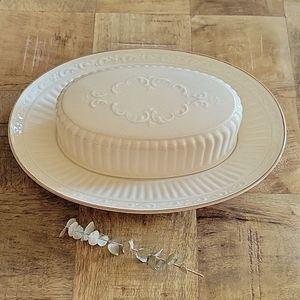 Vintage Mikasa butter dish
